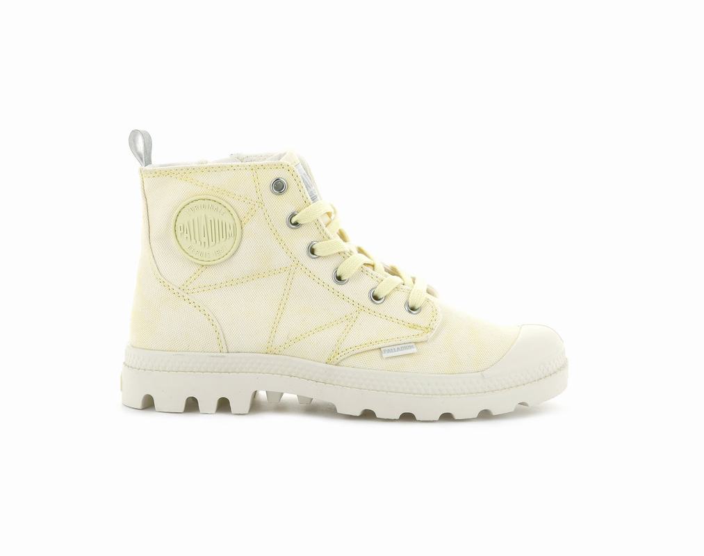 Palladium Pampa Zip Desertwash Damen Stiefel Gelb ||704691-HTO||